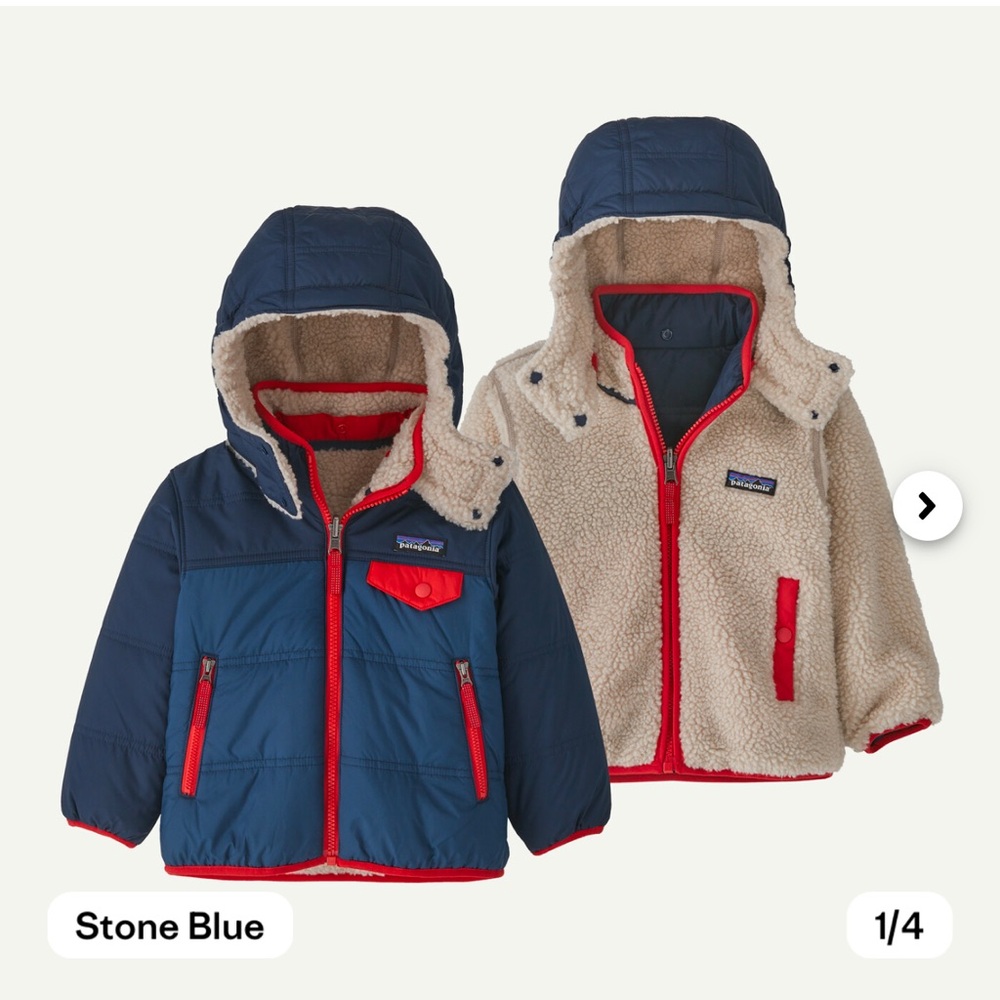 Patagonia Baby Reversible Tribbles Hoody Jacket